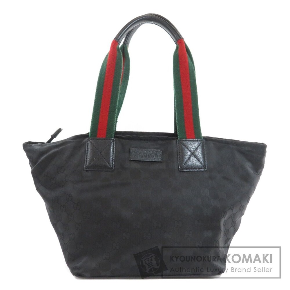 Gucci Sherry Line Shoulder Bag black techno leather